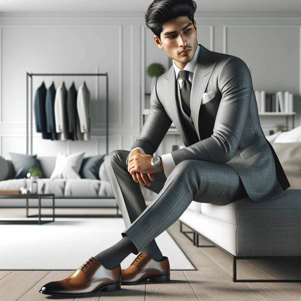 do brown shoes go with grey pants - Brown Shoes & Grey Suit - do brown shoes go with grey pants