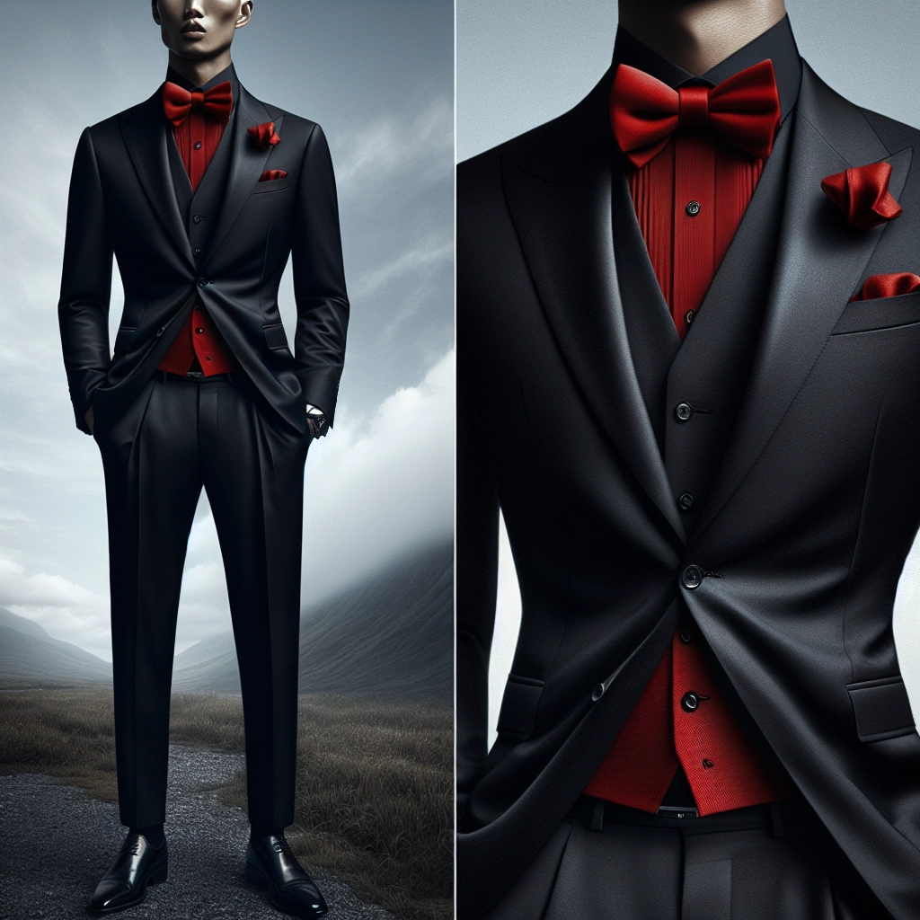 red bow tie with black suit - How to Choose the Perfect Red Bow Tie for a Black Suit - red bow tie with black suit