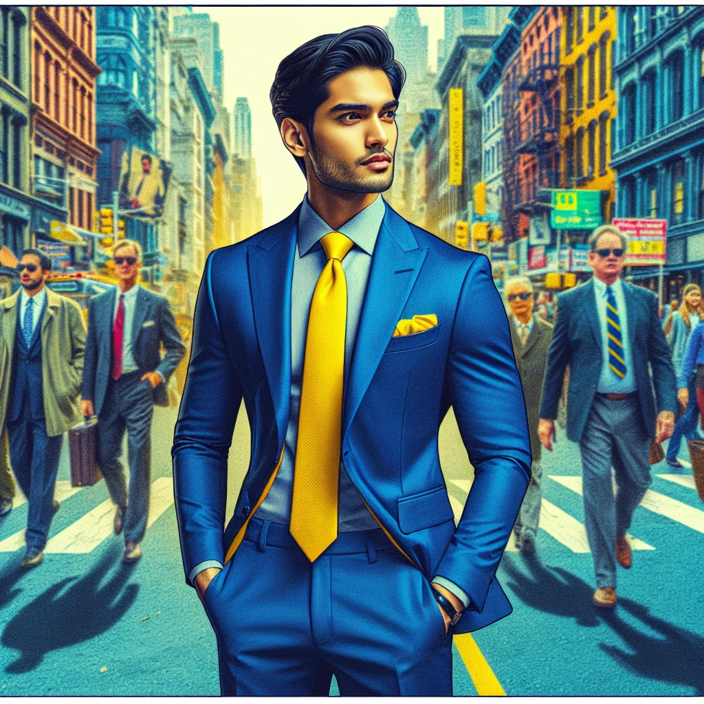 blue suit yellow tie - The Impact of Yellow Ties - blue suit yellow tie