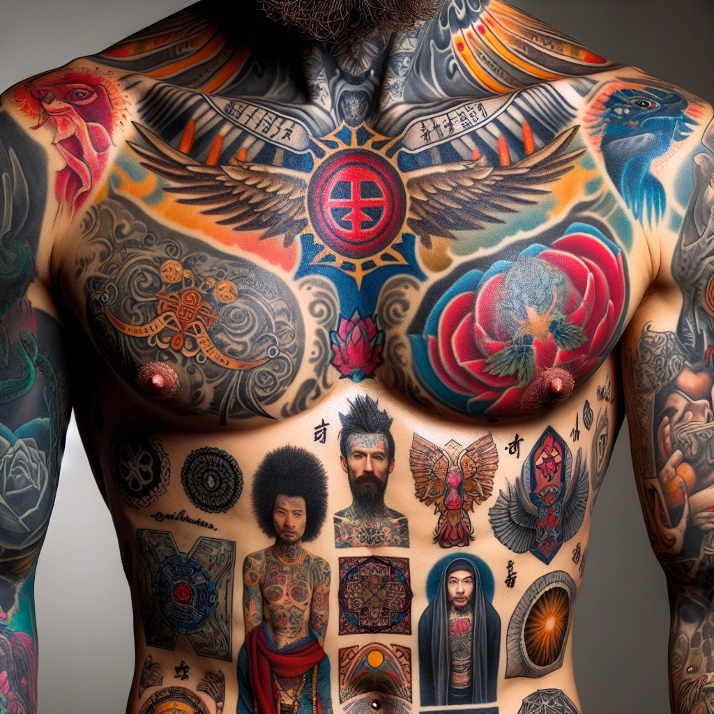 tattoos for the chest of guys - The evolution of chest tattoos in popular culture - tattoos for the chest of guys