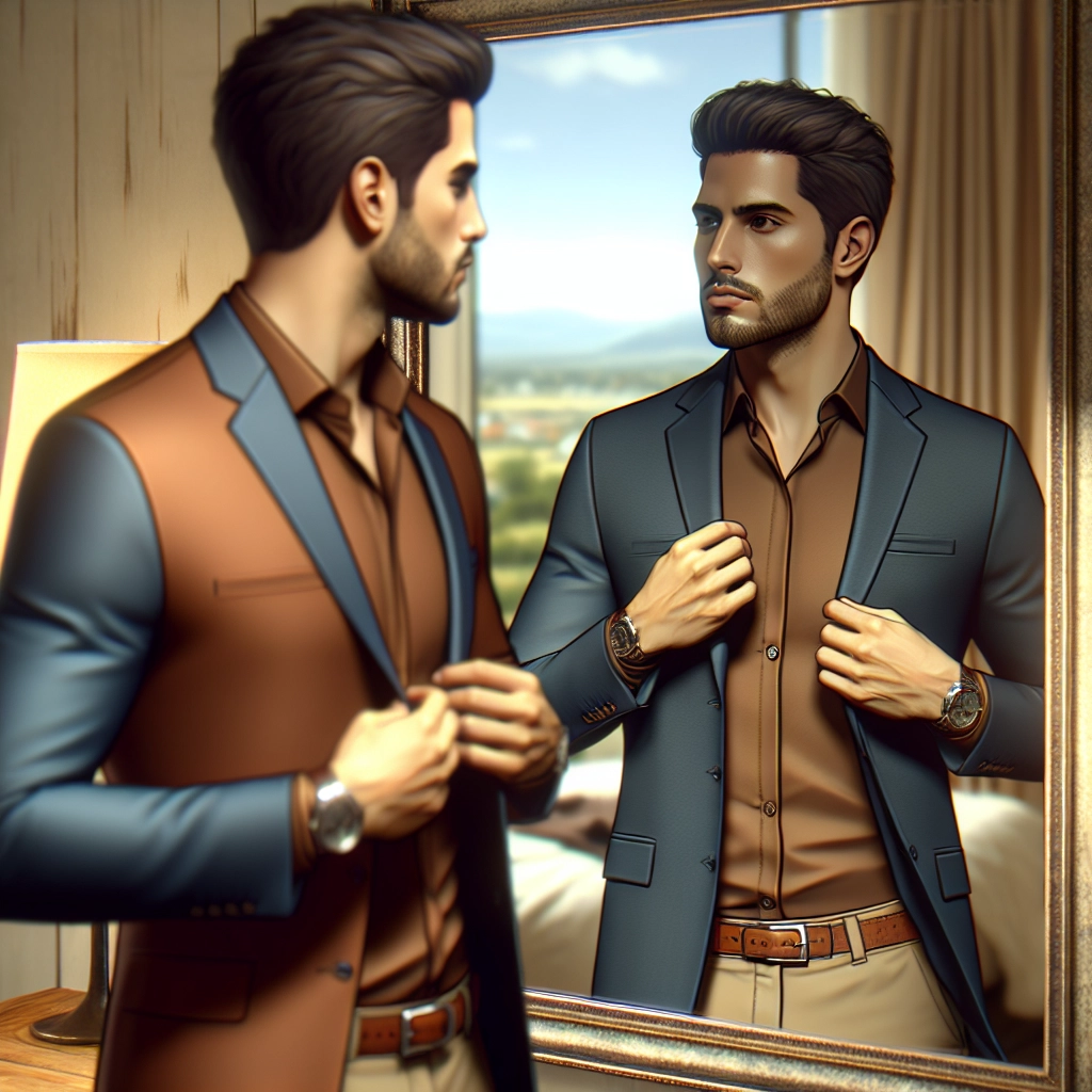 brown shirt blue suit - Top Recommended Product for [Brown Shirt Blue Suit Ensembles] - brown shirt blue suit