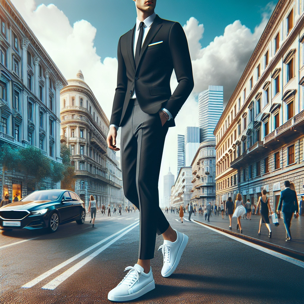 suit white shoes - Wearing a Suit with White Sneakers - suit white shoes