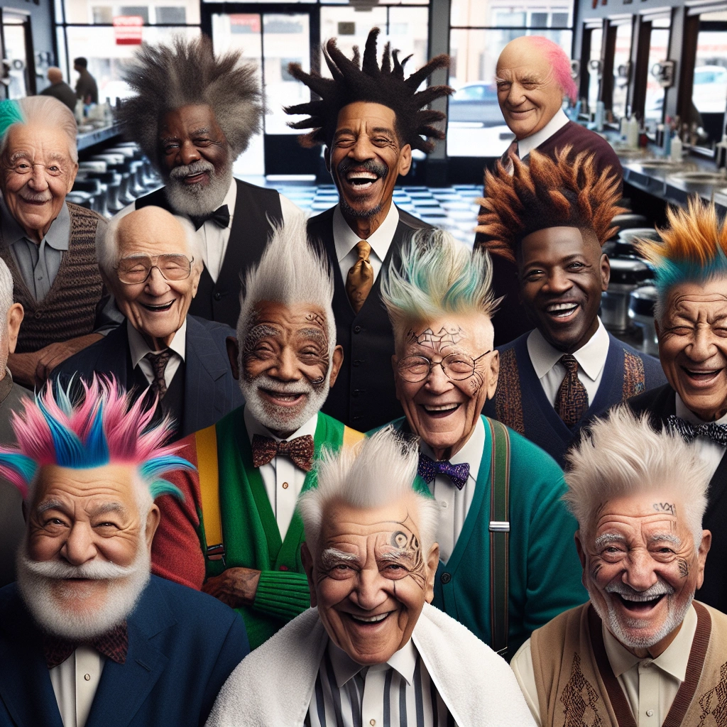 older mens hair styles - Wild and Funky Hair for Senior Men - older mens hair styles
