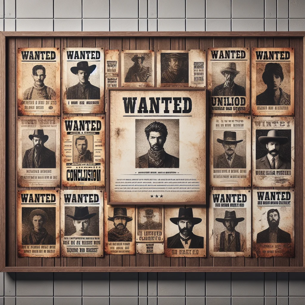 pictures of wanted posters - Conclusion - pictures of wanted posters