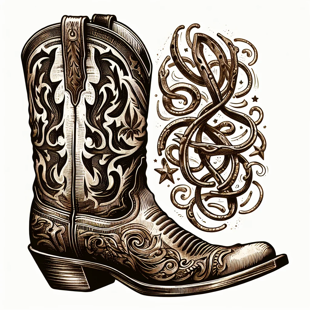 cowboy western tattoos - The Meaning of Cowboy Western Tattoos - cowboy western tattoos