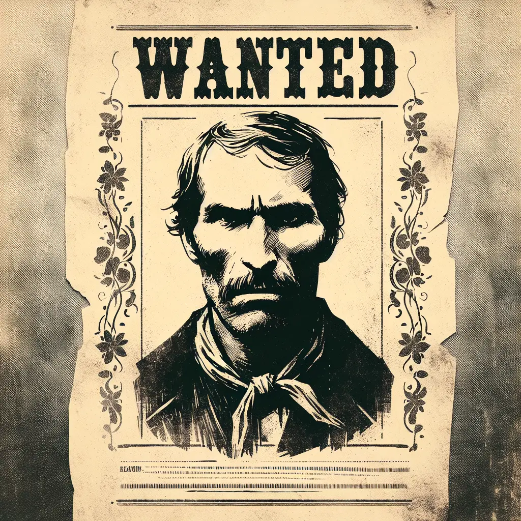 wanted poster from the 1800s - Design and typography of 1800s wanted posters - wanted poster from the 1800s
