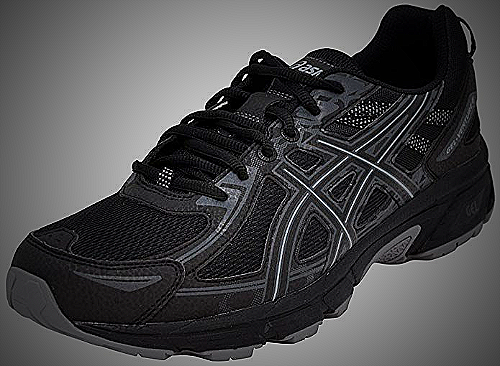 ASICS GEL-Venture 9 Men's Trail Running Shoes - all black work shoes mens