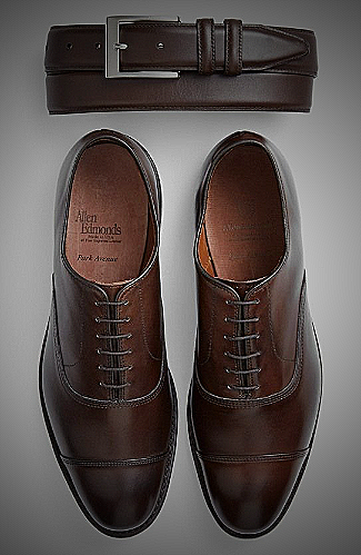Allen Edmonds Men's Park Avenue Oxford Shoe - burgundy men's dress shoes