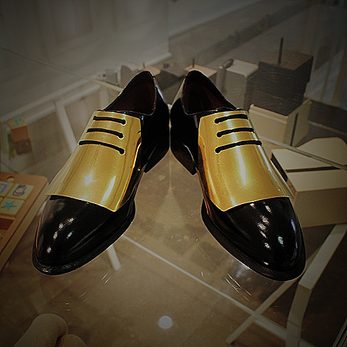 Black and Gold Men's Shoes - black and gold mens shoes