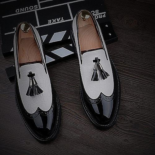 Black and White Dress Shoe Styling Inspiration - black and white dress shoes for men