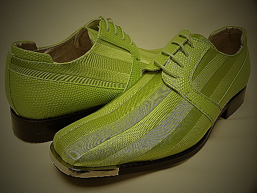 Brand X Men's Lime Green Oxford Dress Shoes - lime green mens dress shoes