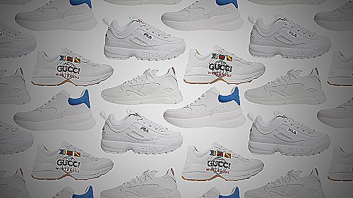 Chunky Sneakers - men's all white designer shoes