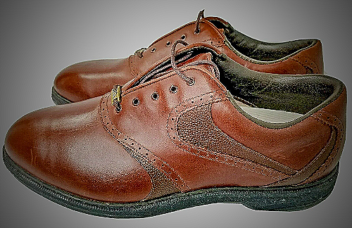 Delago - Brown Leather Golf Shoes - mens brown golf shoes