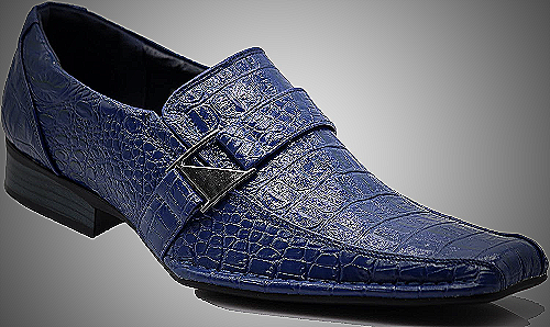 Enzo Romeo SPK26 Men's Vintage Velvet Rhinestone Designer Dress Loafers - mens studded dress shoes