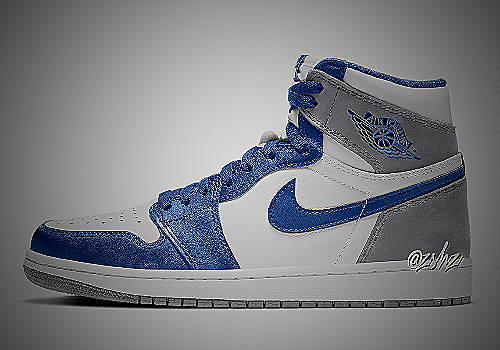 Jordan 1 Retro High OG True Blue/White/Cement Grey Men's Shoe - jordan 1 retro high og true blue/white/cement grey men's shoe