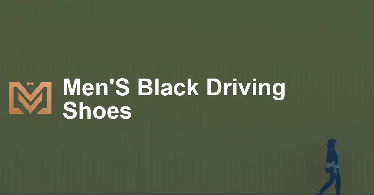 Men'S Black Driving Shoes - Men's Venture