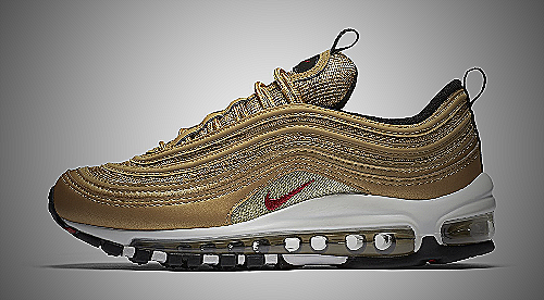 Nike Men's Air Max 97 Gold - gold mens tennis shoes