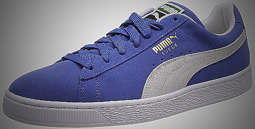 Puma Men's Suede Classic Sneaker - blue and white shoes mens