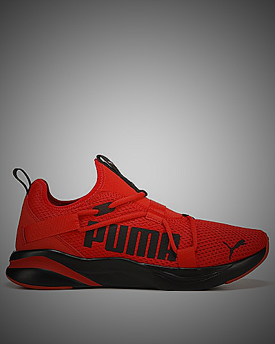 Puma Men's TRC Blaze Mid Ski Club Lace-Up Sneakers - red puma shoes men's