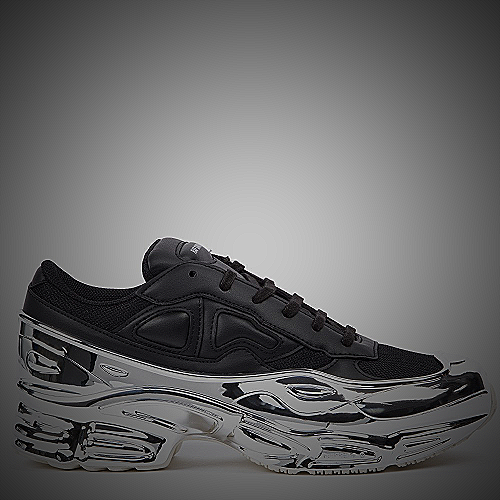 Raf Simons Silver Metallic High-Top Sneakers - raf simons mens shoes