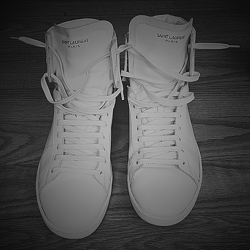 Saint Laurent All White Designer Shoes - men's all white designer shoes