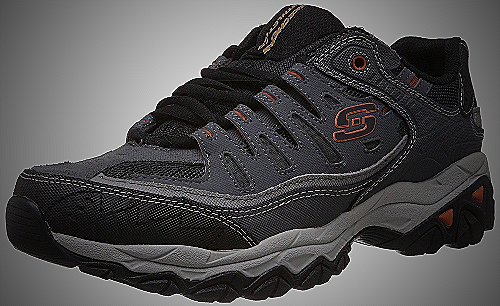 Skechers Men's Afterburn Memory-Foam Lace-up Sneaker - lace-up men's skechers shoes