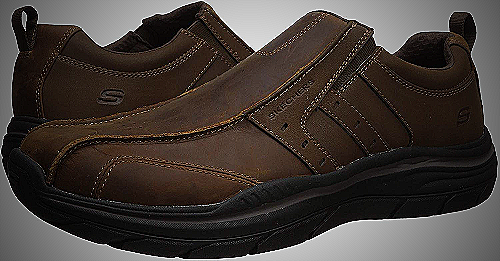Skechers Men's Braver-Rayland Slip-On Loafer - slip on leather shoes men