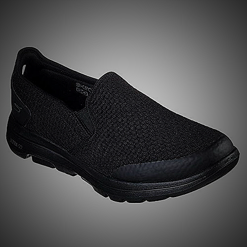 Skechers Men's GOwalk Stability Progress Shoe - black walking shoes men