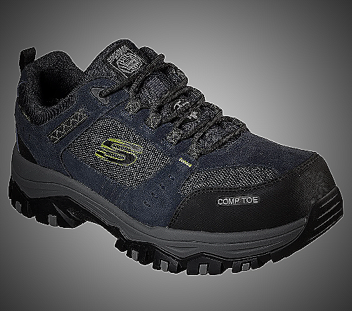 Skechers Men's Greetah Composite Toe Hiking Shoe - composite safety shoes for men