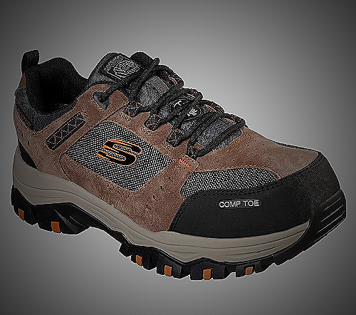 Skechers Men's Greetah Composite Toe Hiking Shoe - composite safety shoes for men