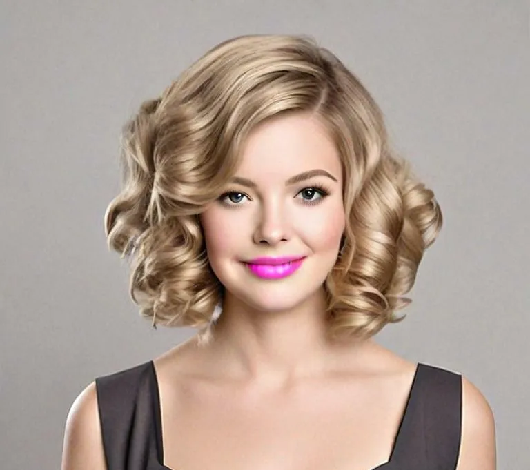 Simple bridesmaid hairstyle for round face short hair - Best Recommended Product: Curling Iron for Textured Waves - Simple bridesmaid hairstyle for round face short hair