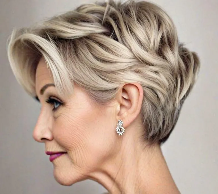short hairstyles for mother of the bride over 60 women - Elegant Updos - short hairstyles for mother of the bride over 60 women