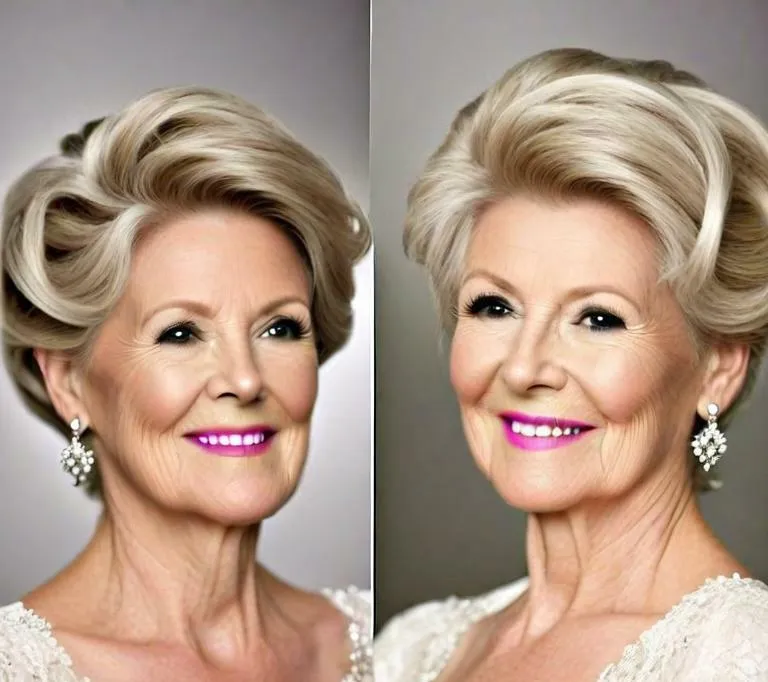 Simple mother of the bride hairstyles for short hair over 60 - Enhance the Hairstyle with Accessories - Simple mother of the bride hairstyles for short hair over 60