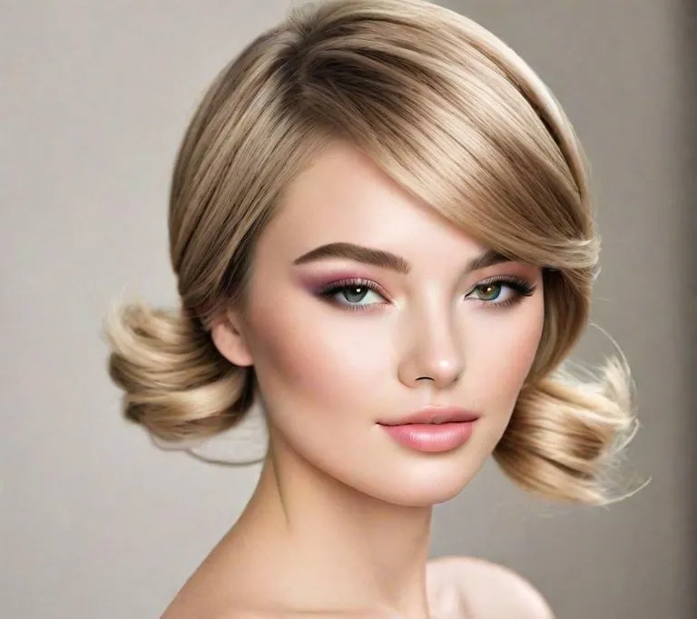 bridesmaid hairstyle for round face - Gloss to Matte: Blending High Shine and Natural Texture - bridesmaid hairstyle for round face