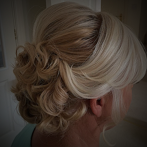 Mother of the Bride Hairstyle - Elegant Updo With Hair Comb - simple wedding hairstyles for mother of the bride