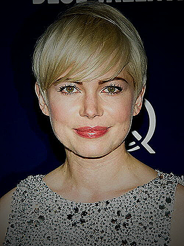 Pixie Cut with Side Bangs - Simple bridesmaid hairstyle for round face short hair