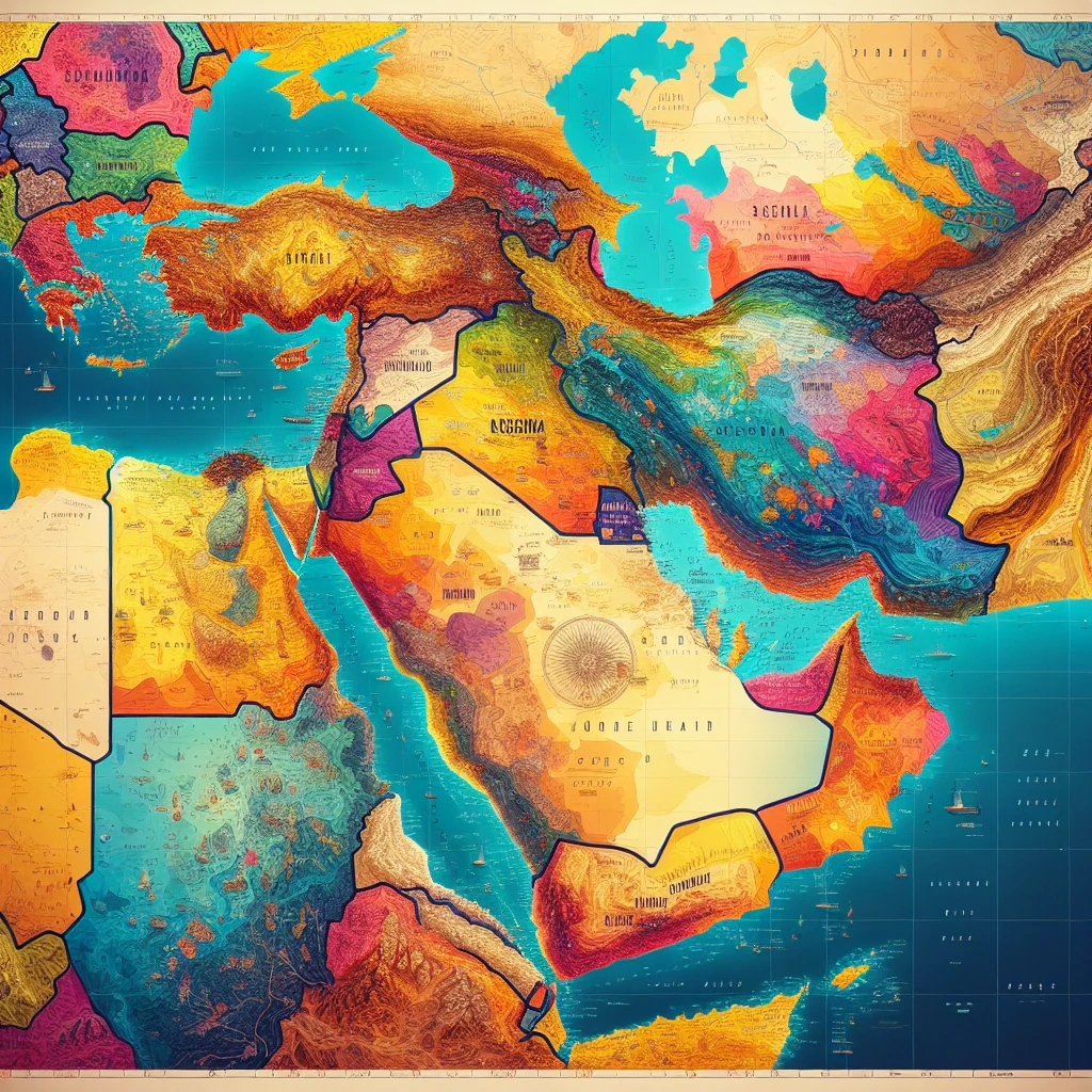middle east map - Understanding the Middle East Map - middle east map